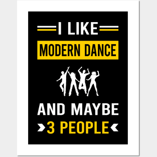 3 People Modern Dance Dancing Dancer Posters and Art